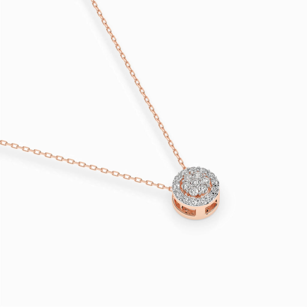 Illusion Necklace (Round), 0.08 ct — 104-10038