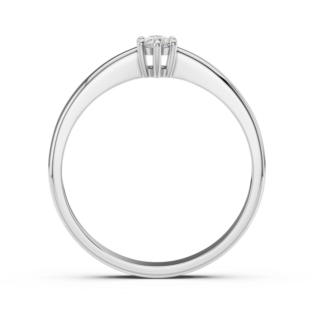 Solitaire Ring (Round), 0.1 ct — 101-10151(3.0)