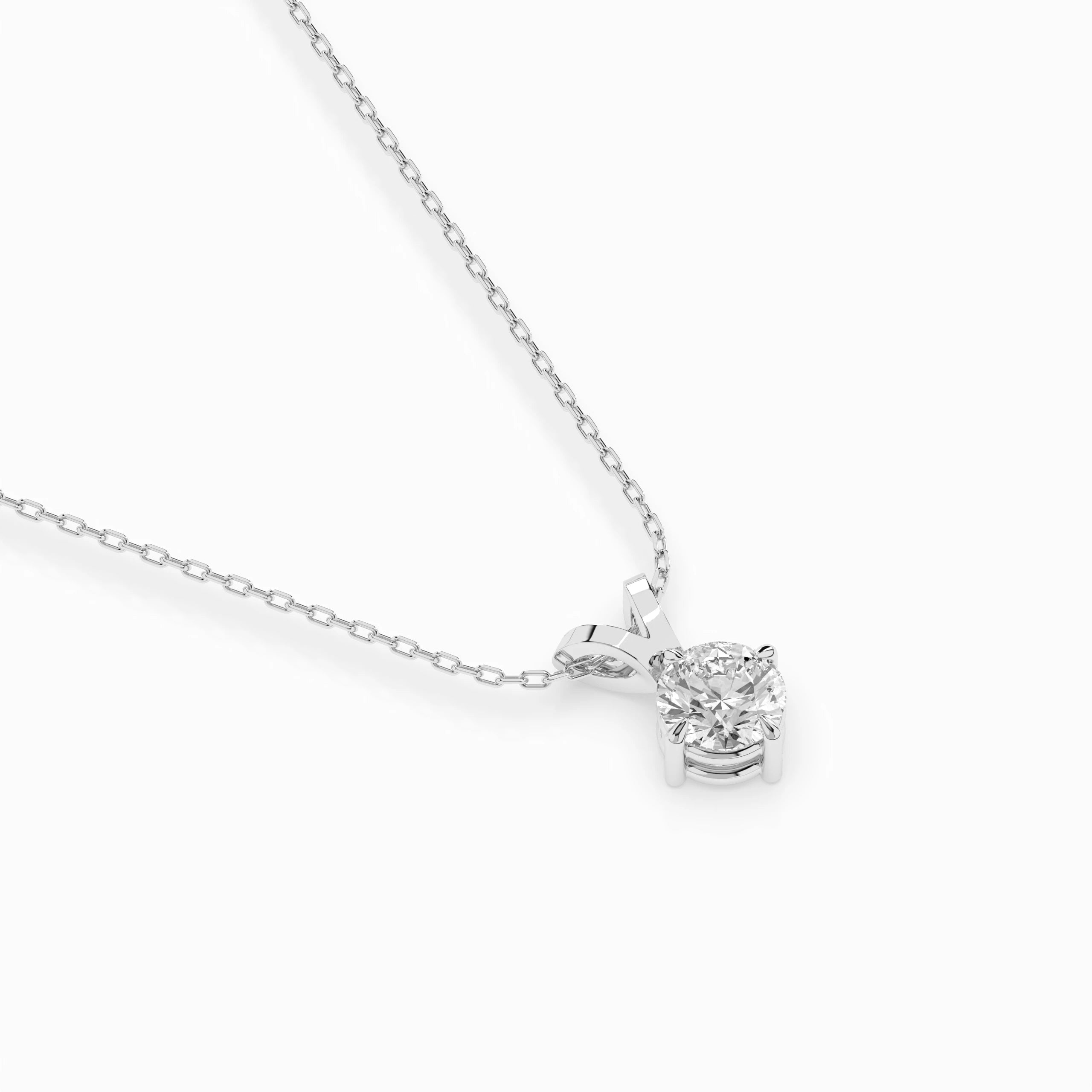 Solitaire Necklace (Round), 0.3 ct — 104-10037(4.2)