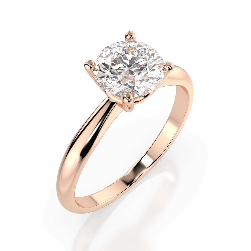 Solitaire Ring (Round), 1.0 ct — 101-10021(6.5)