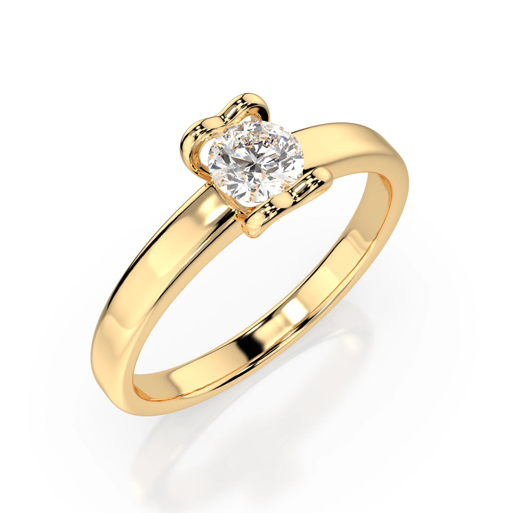 Solitaire Ring (Round), 0.3 ct — 101-10013(4.2)