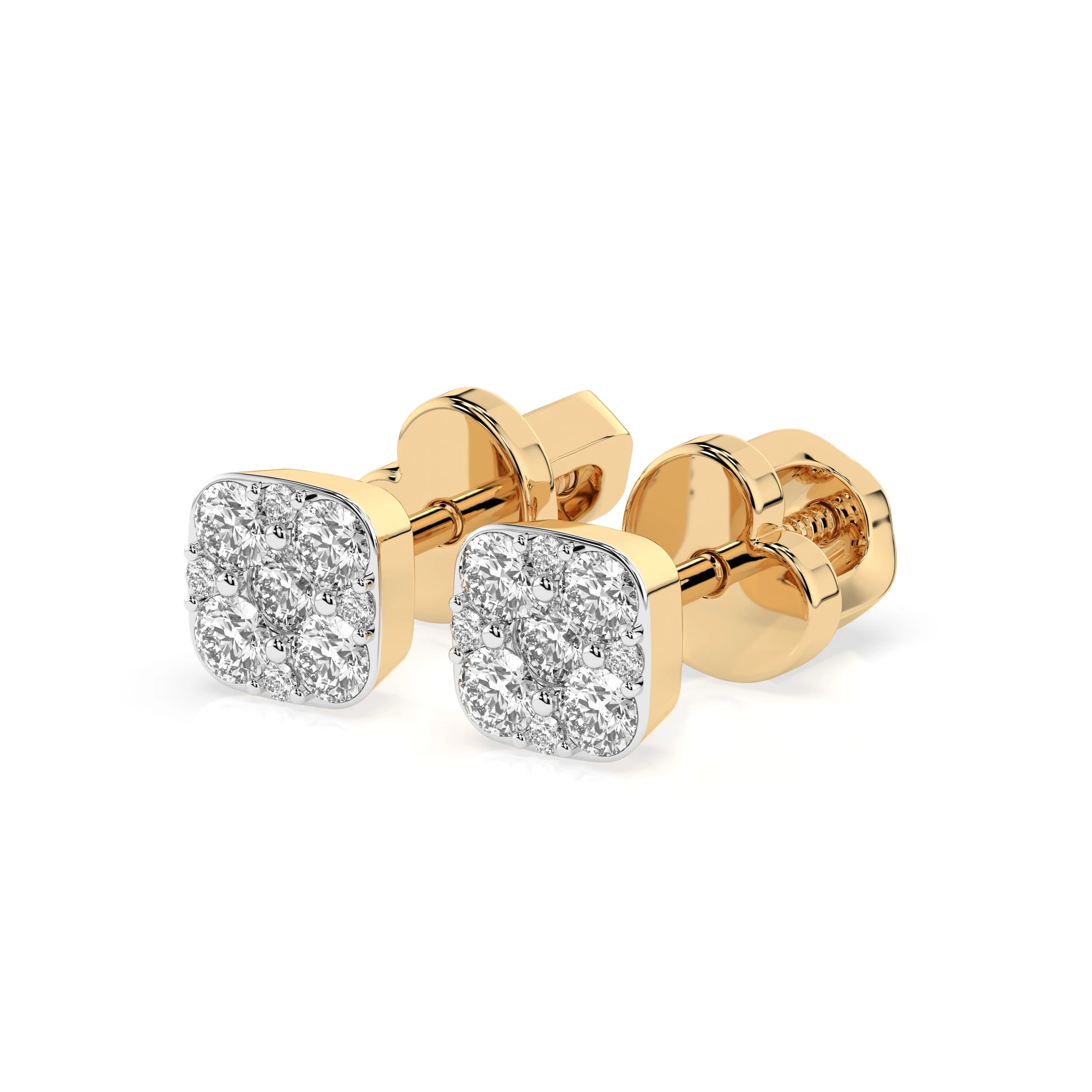 Illusion Earring (Round), 0.06 ct — 102-10107