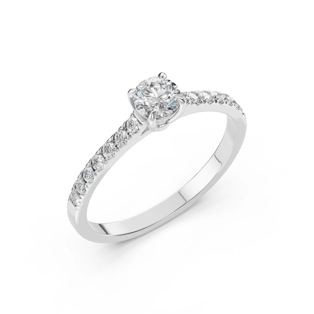 Solitaire Eternity Ring (Round), 0.4 ct — 101-10094(4.7)