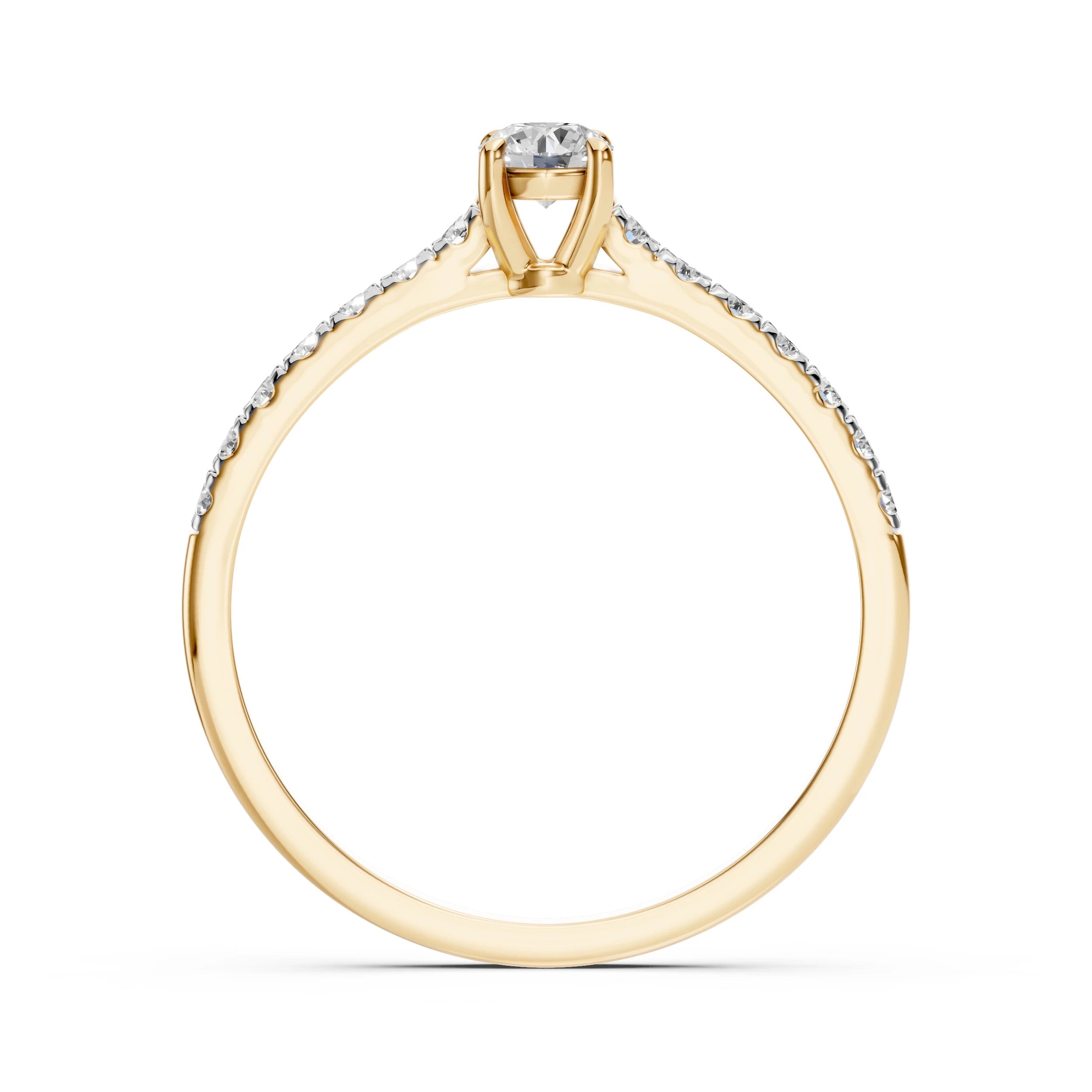 Solitaire Eternity Ring (Round), 0.2 ct — 101-10094(3.7)