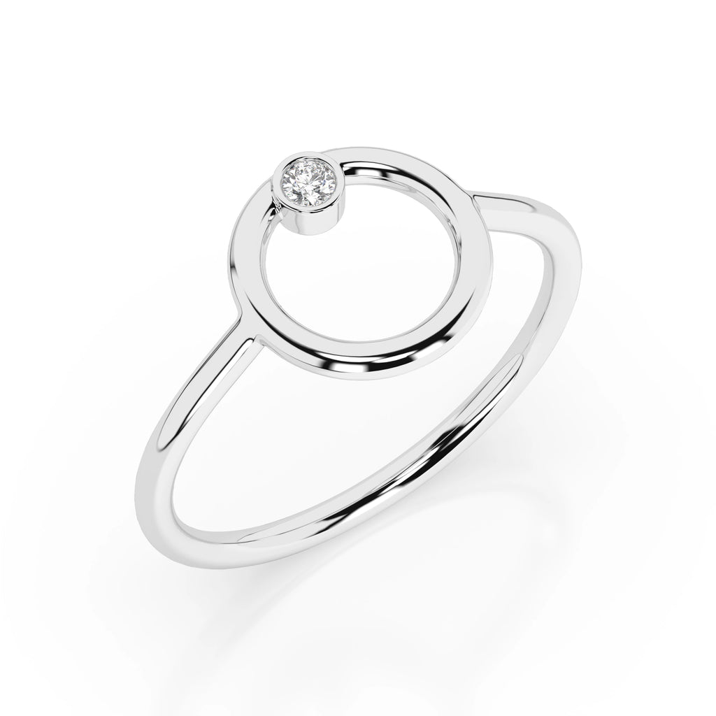 Minimalism Ring (Round), 0.03 ct — 101-10170
