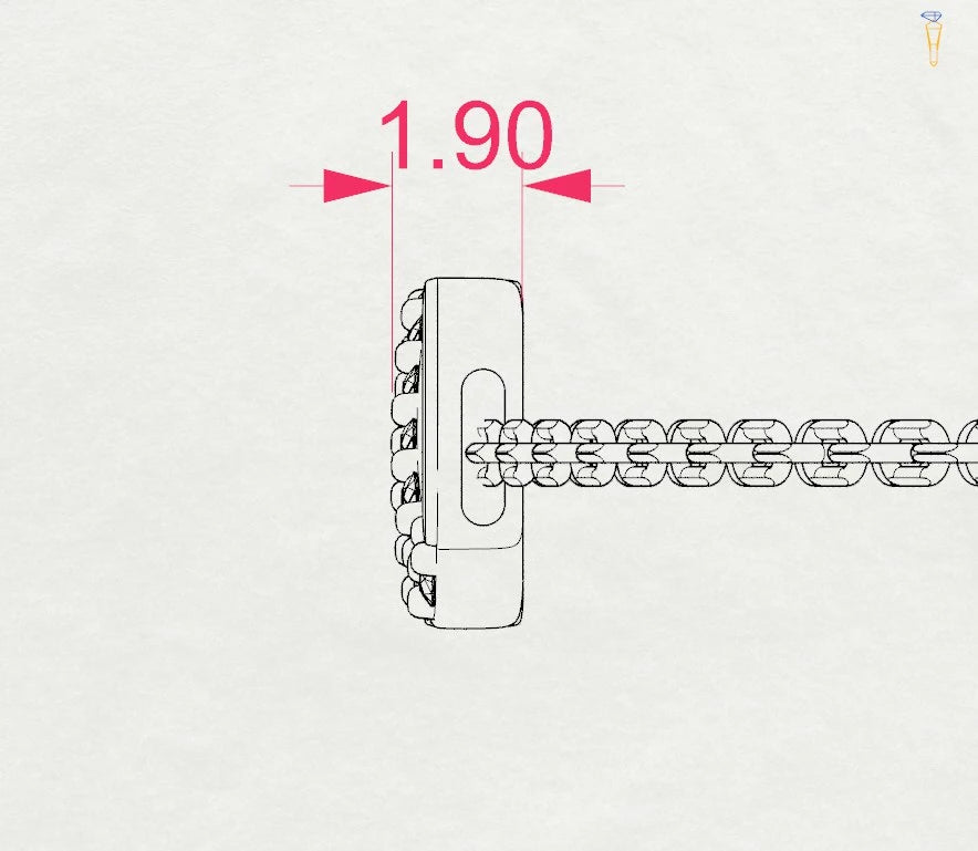 Minimalism Bracelet (Round), 0.05 ct — 105-10009