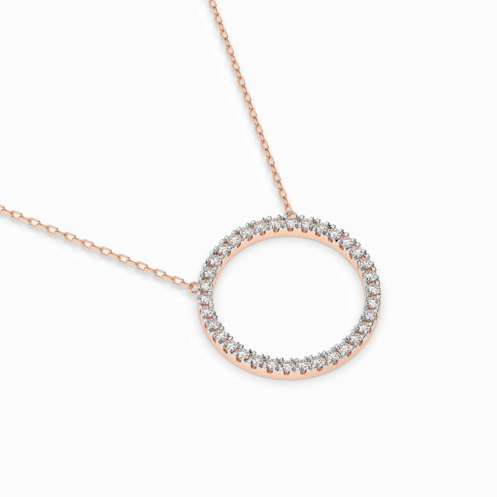 Minimalism Necklace (Round), 0.2 ct — 104-10023