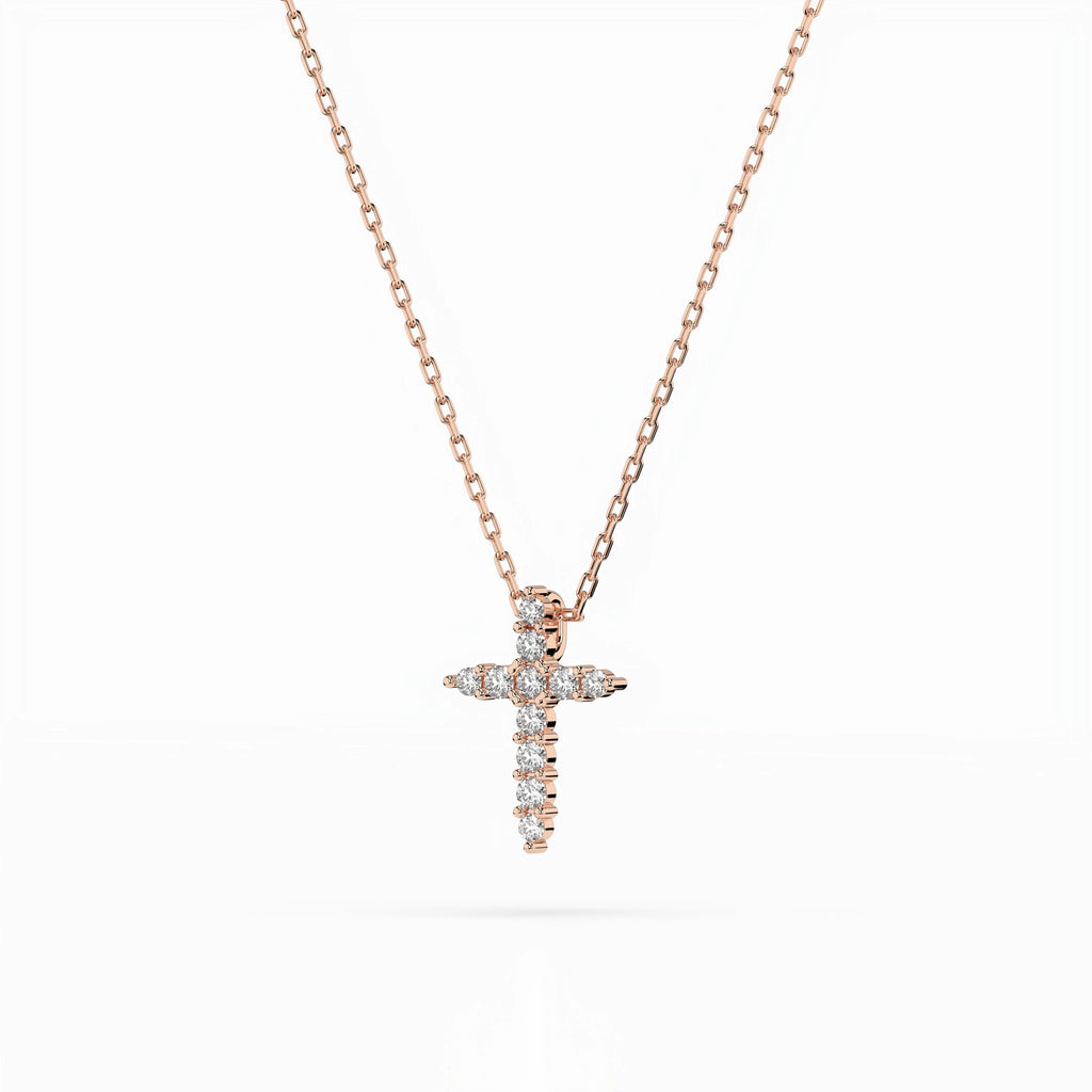 Minimalism Necklace (Round), 0.07 ct — 104-10020