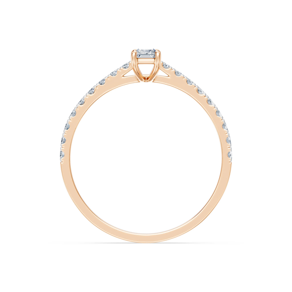 Solitaire Eternity Ring, 0.3 ct — 101-10191(0.30)BAQ