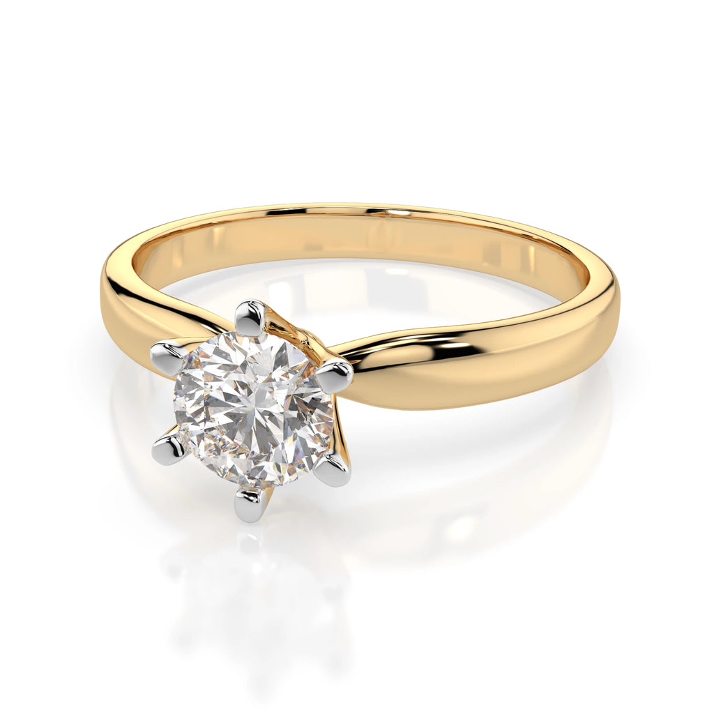 Solitaire Ring (Round), 0.7 ct — 101-10040(5.7)