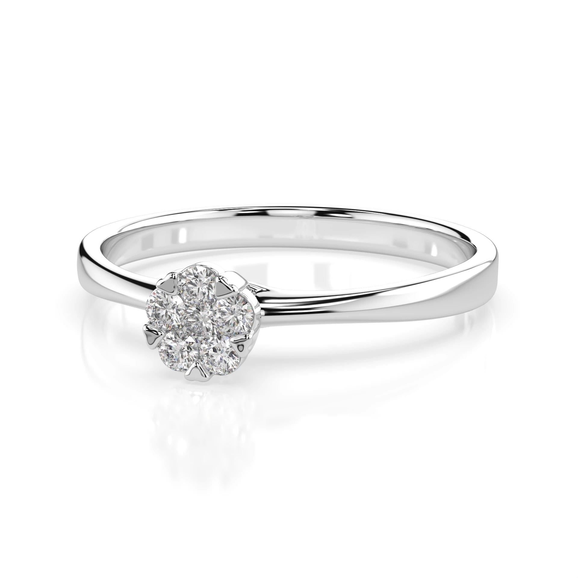 Illusion Ring (Round), 0.03 ct — 101-10015/1(2.0)