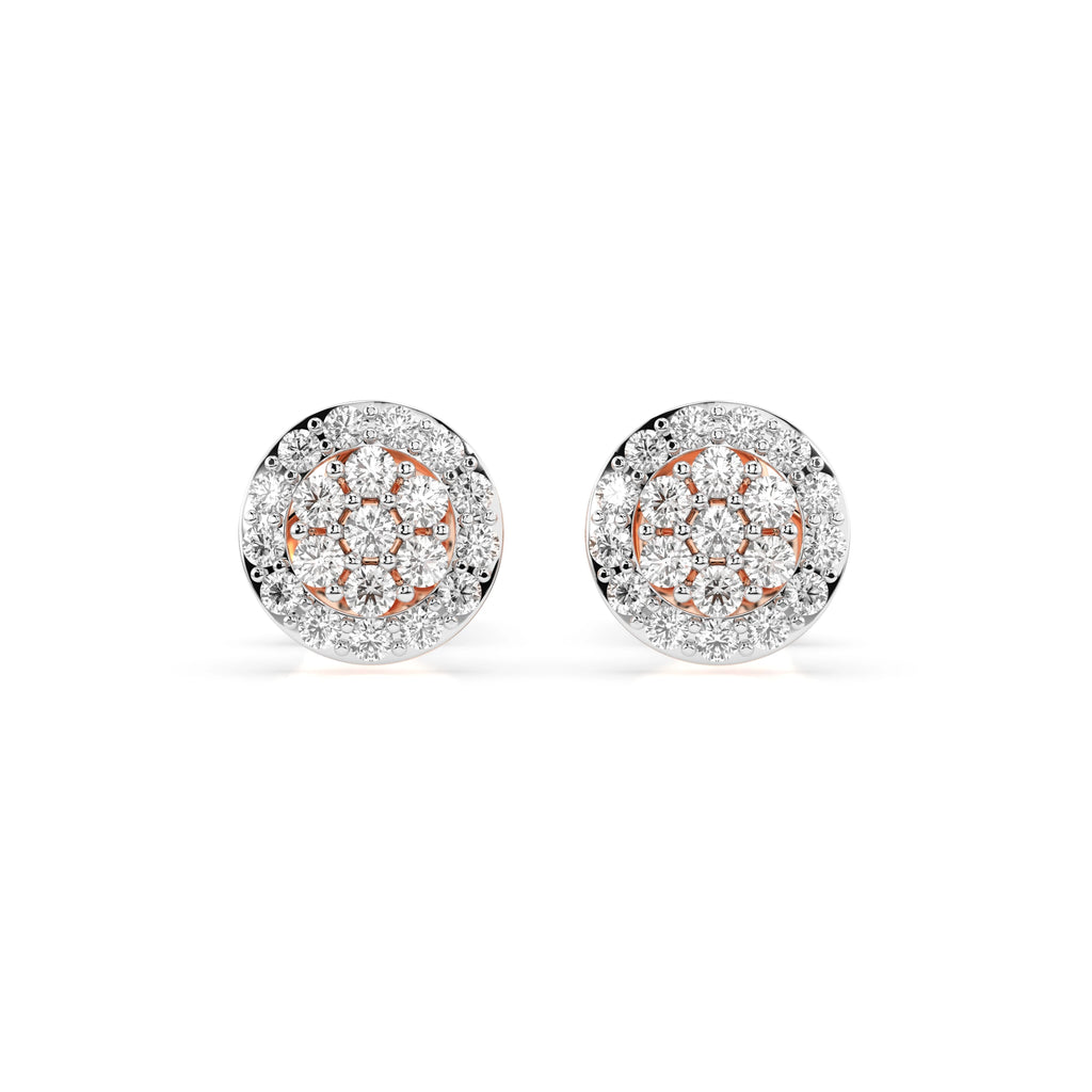 Illusion Earring (Round), 0.16 ct — 102-10072