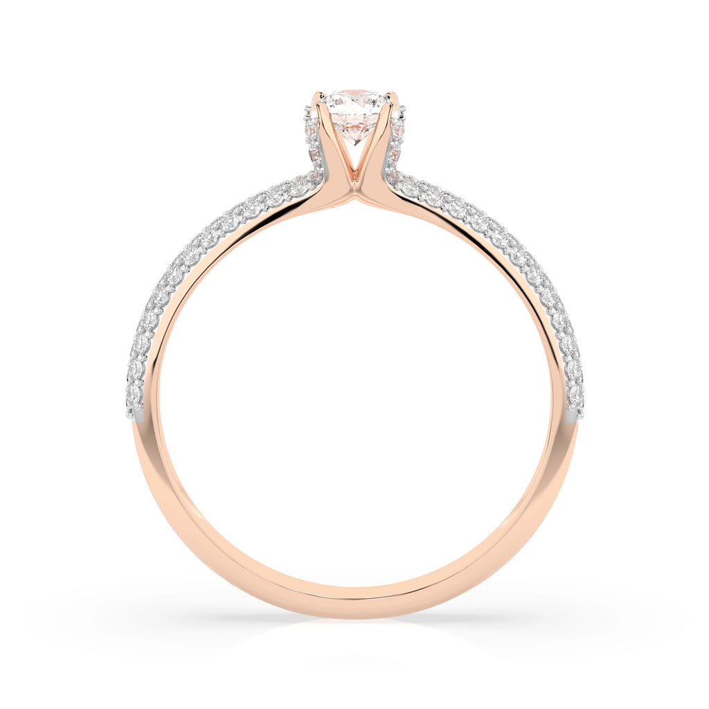 Solitaire Eternity Ring (Round), 0.17 ct — 101-10023