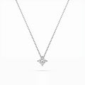 Solitaire Necklace (Princess), 0.17 ct — 104-10055(3.0)PR