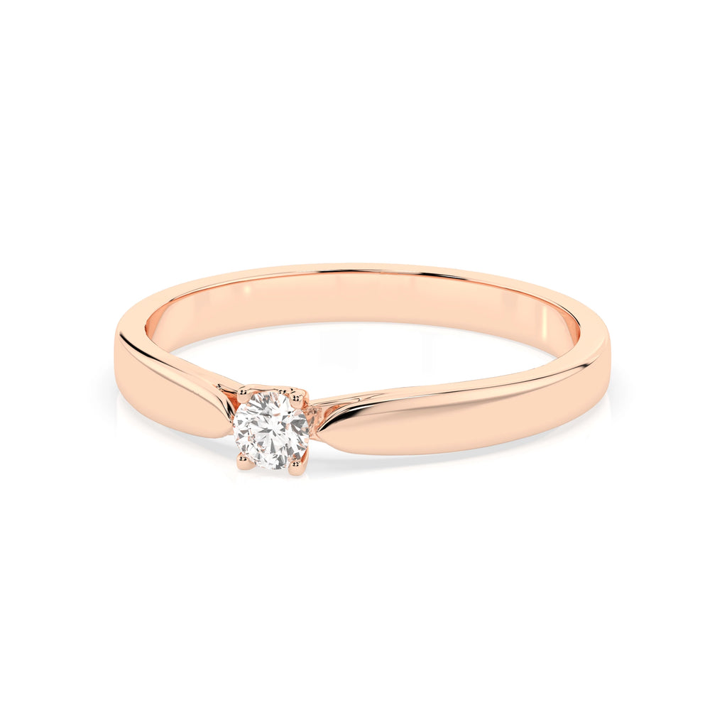 Solitaire Ring (Round), 0.08 ct — 101-10046(2.7)