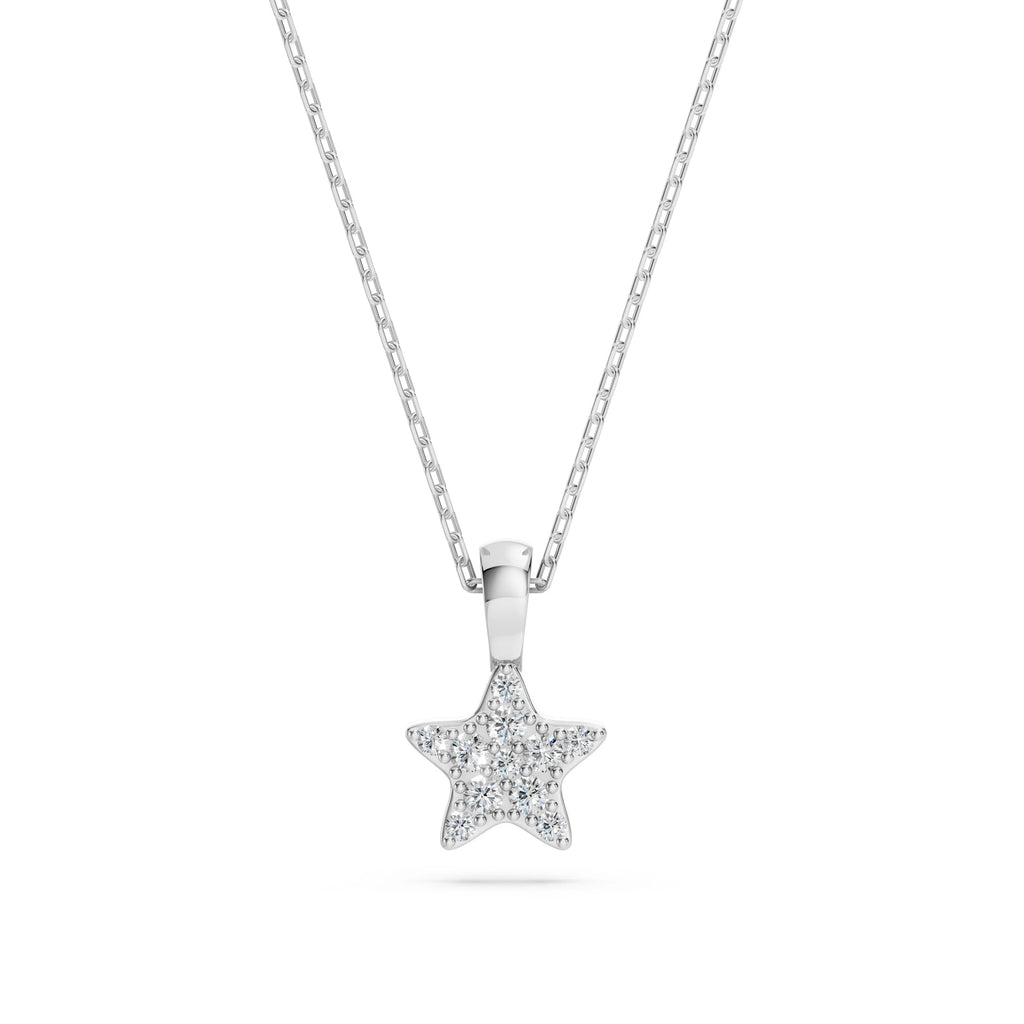 Minimalism Necklace (Round), 0.03 ct — 104-10077