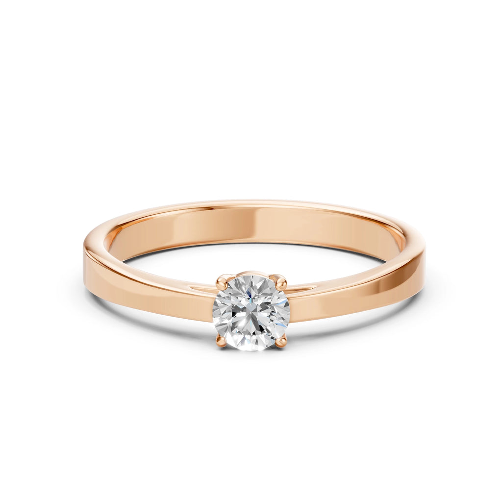 Solitaire Ring (Round), 0.35 ct — 101-10012/1(4.5)