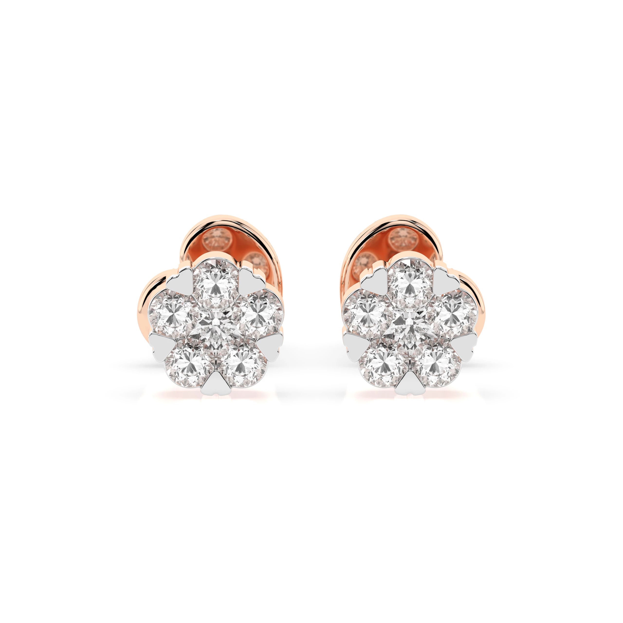 Illusion Earring (Round), 0.06 ct — 102-10015/2(2.0)