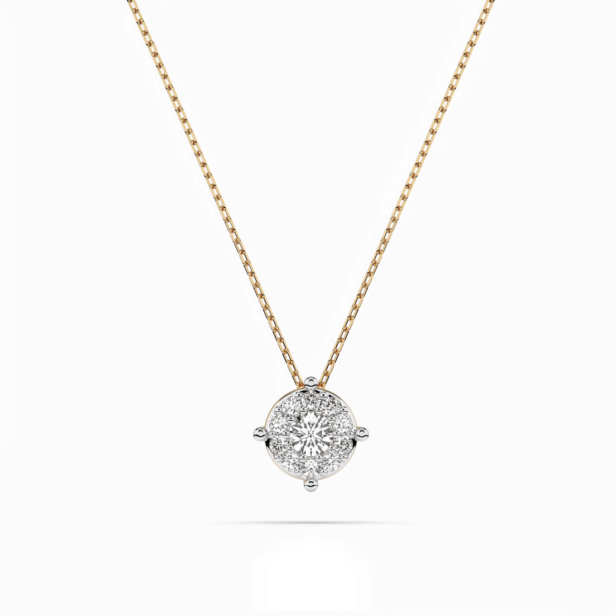 Solitaire Eternity Necklace (Round), 0.1 ct — 104-10001(3.0)