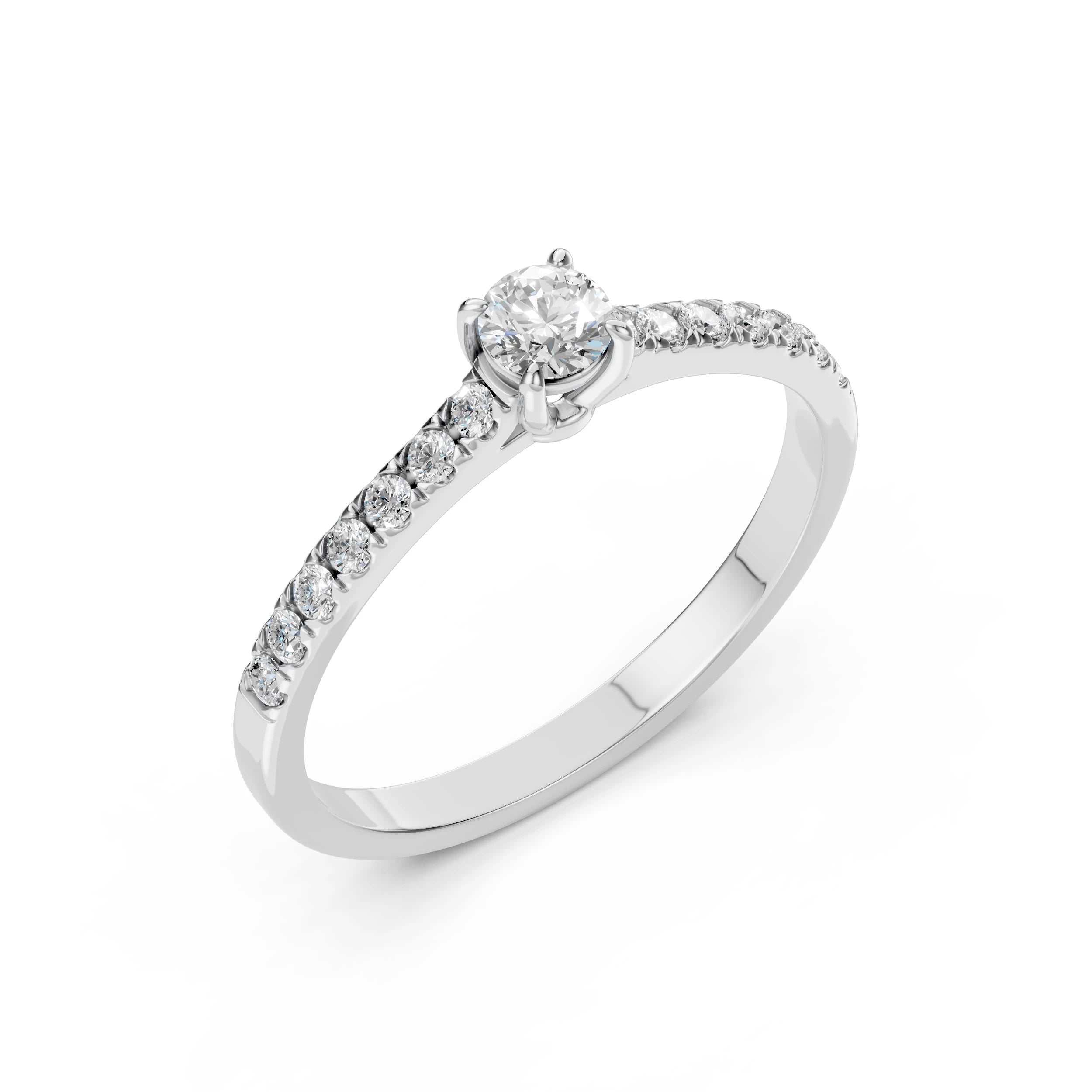 Solitaire Eternity Ring (Round), 0.2 ct — 101-10094(3.7)