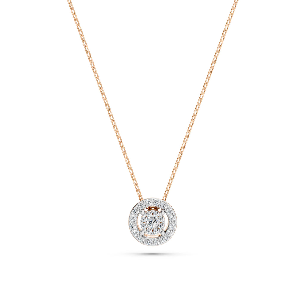 Illusion Necklace (Round), 0.03 ct — 104-10002(2.0)