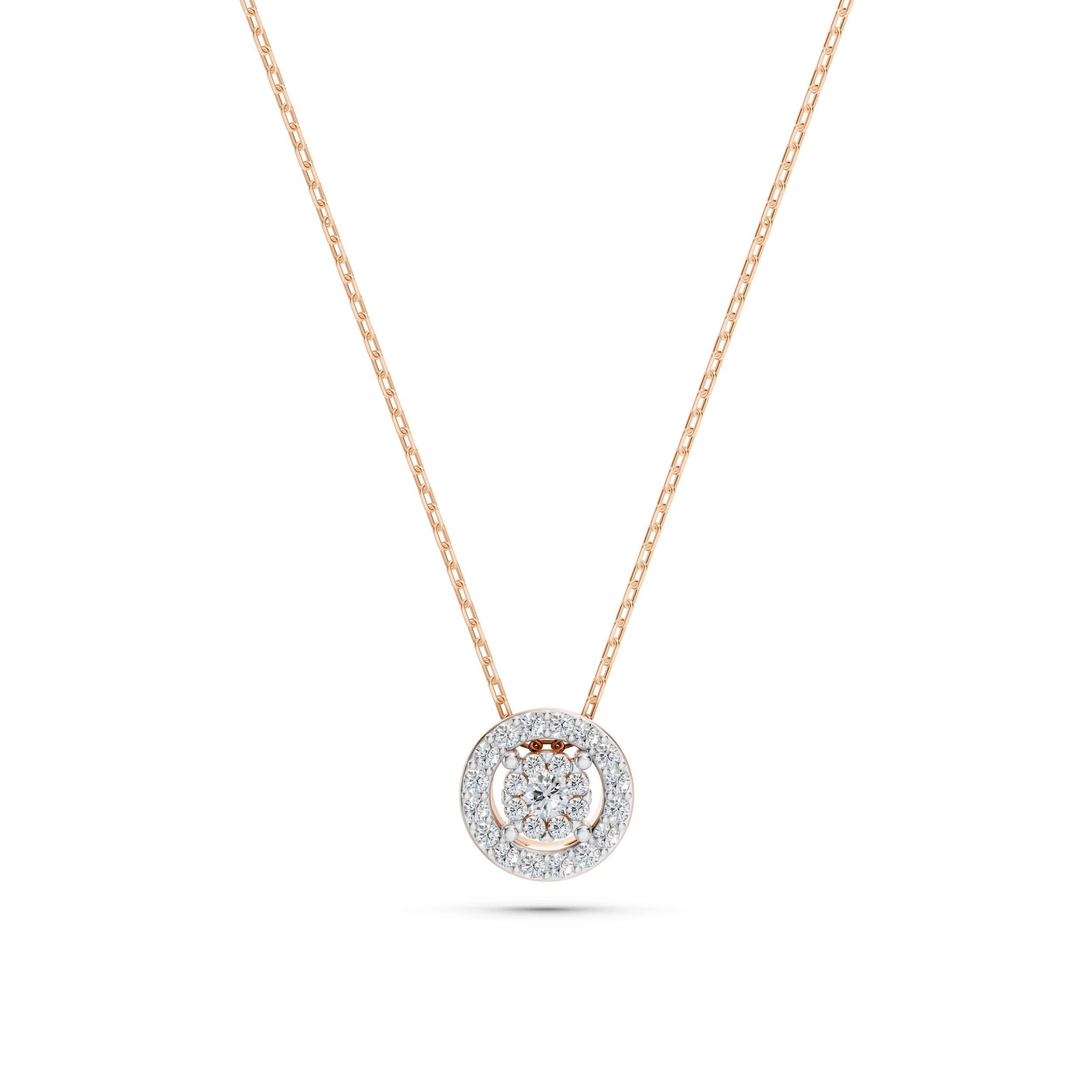 Illusion Necklace (Round), 0.03 ct — 104-10002(2.0)