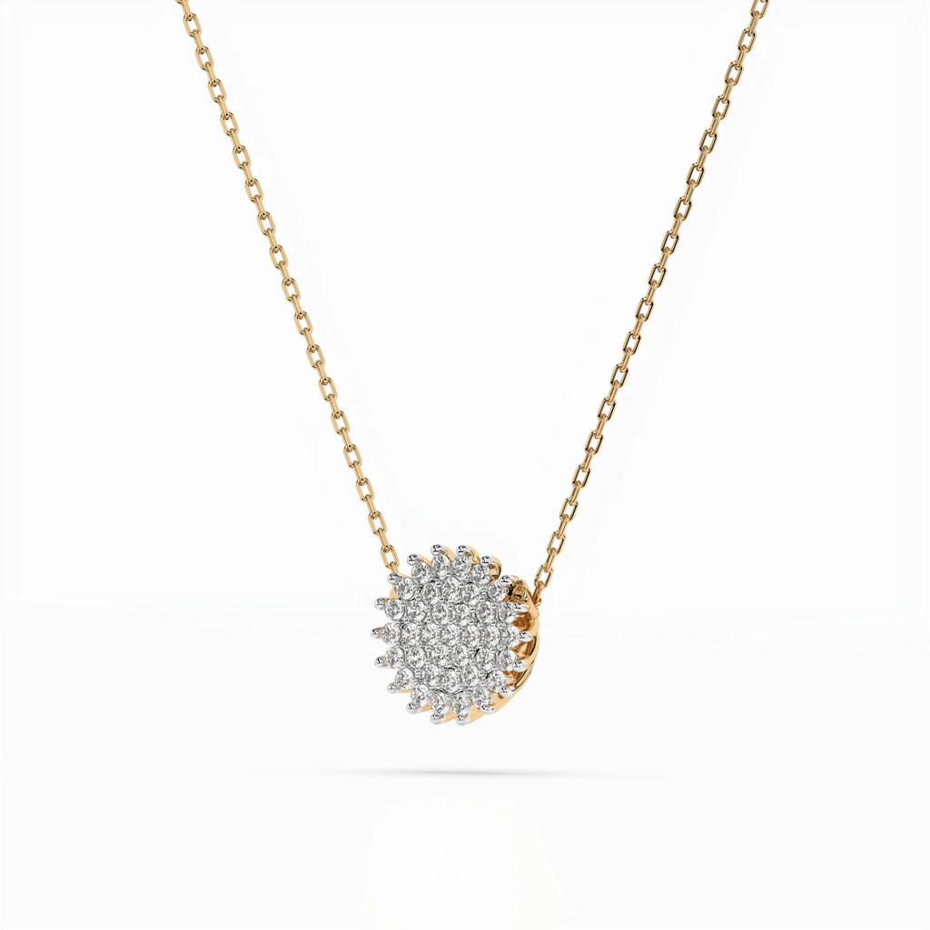 Illusion Necklace (Round), 0.15 ct — 104-10052
