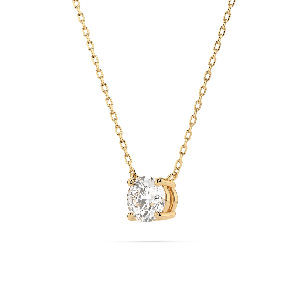 Solitaire Necklace (Round), 0.5 ct — 104-10040(5.1)