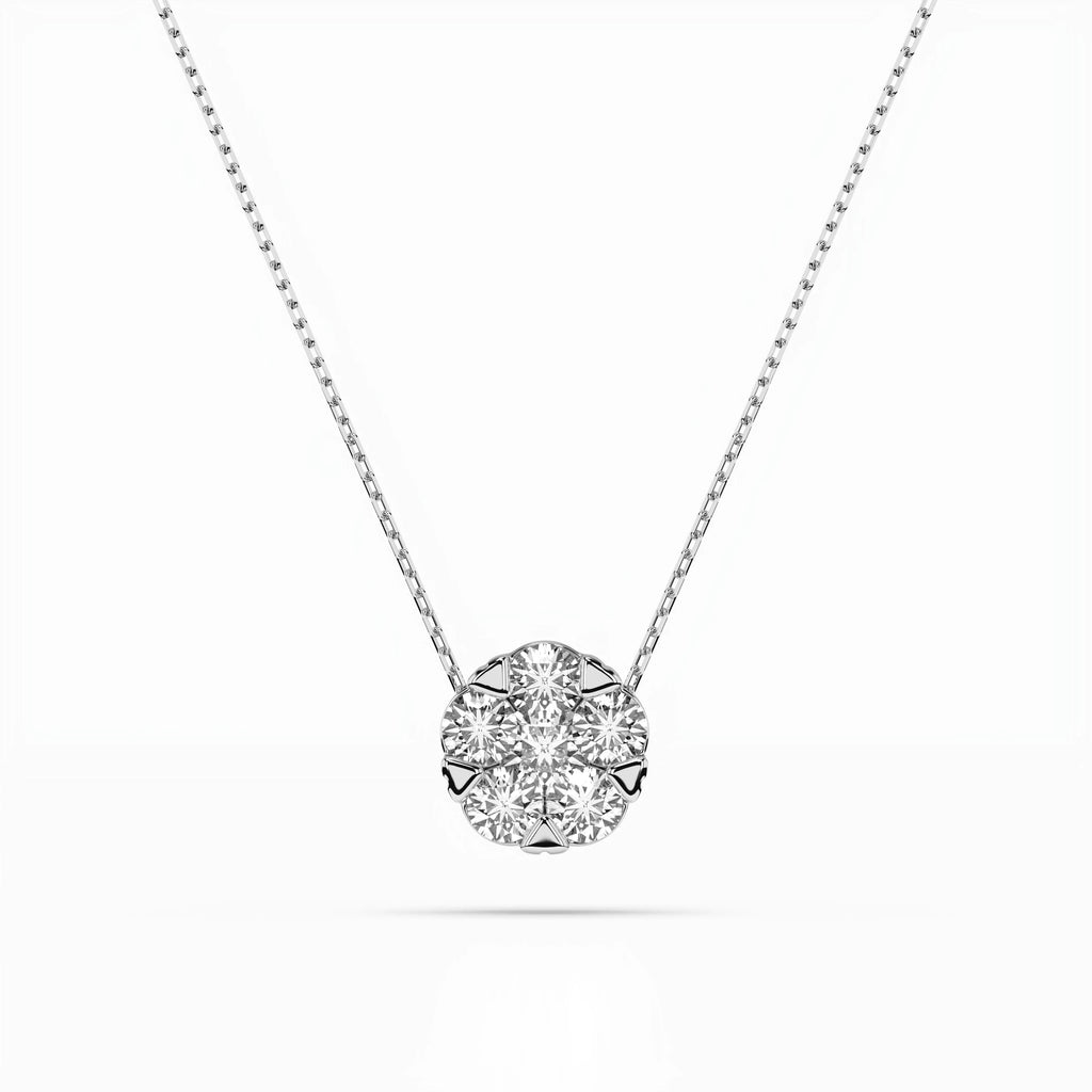 Illusion Necklace (Round), 0.1 ct — 104-10033(3.0)