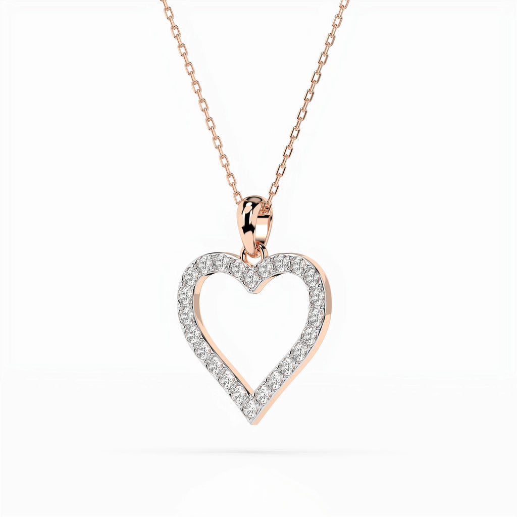 Minimalism Necklace (Round), 0.31 ct — 104-10060