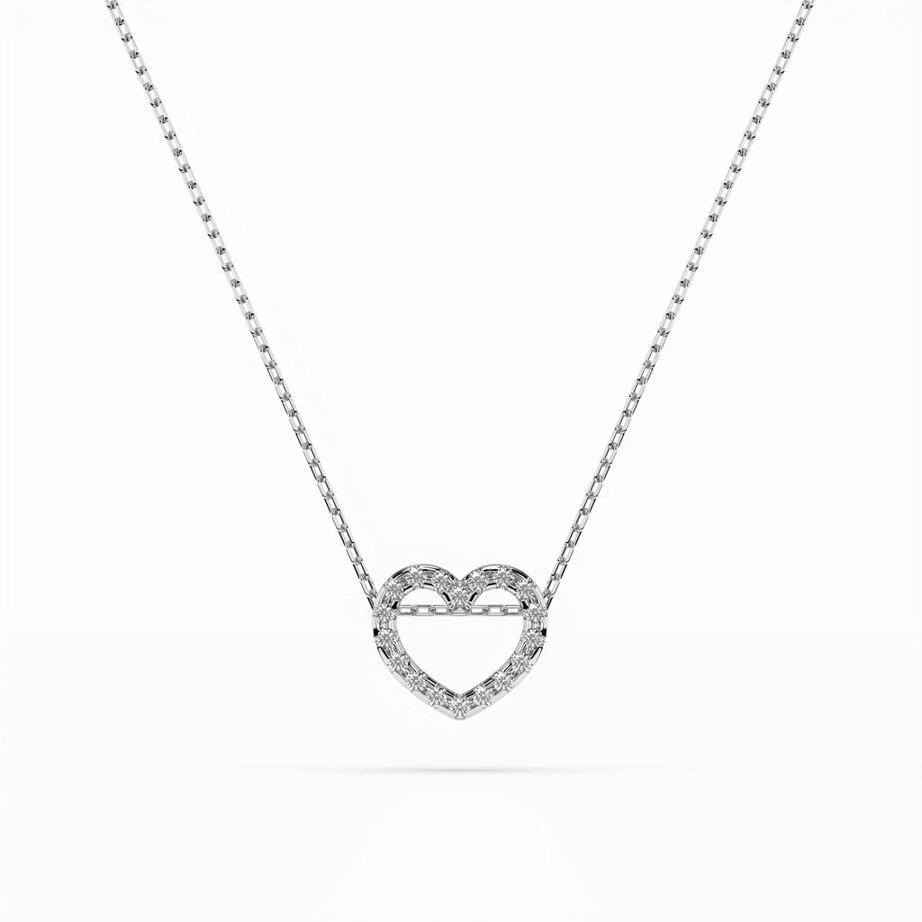 Minimalism Necklace (Round), 0.09 ct — 104-10051