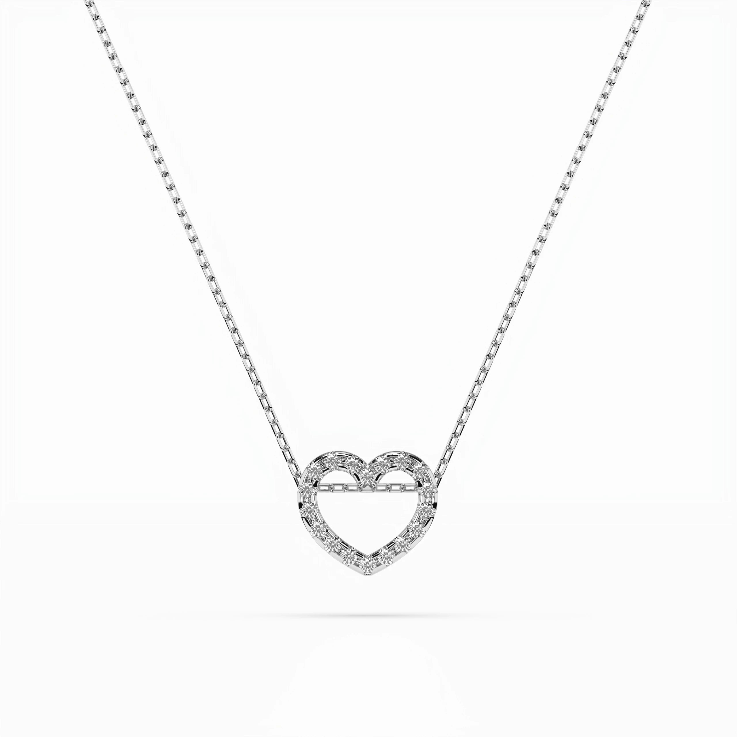 Minimalism Necklace (Round), 0.09 ct — 104-10051