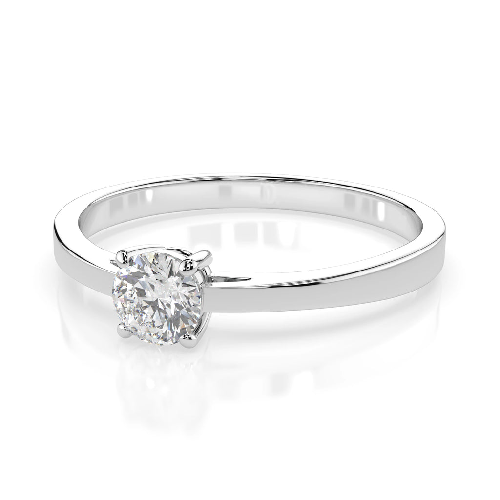 Solitaire Ring (Round), 0.3 ct — 101-10012/1(4.2)