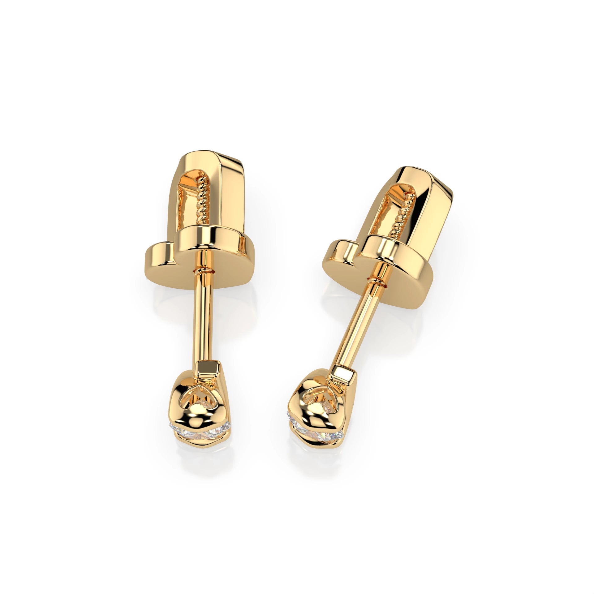 Solitaire Butterfly Earring (Round), 0.2 ct — 102-10016(3.0)