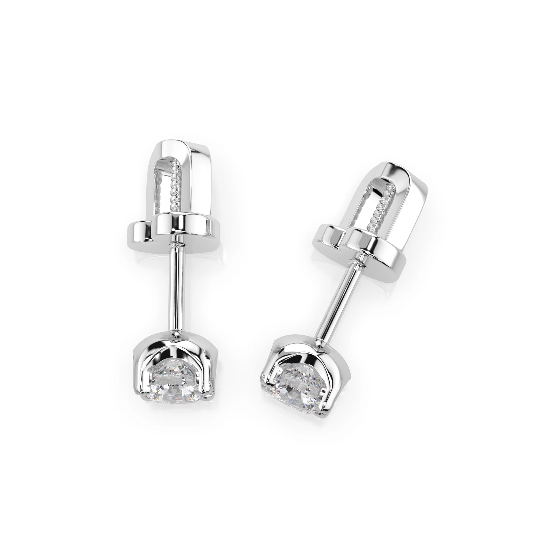 Solitaire Butterfly Earring (Round), 0.4 ct — 102-10020(3.7)