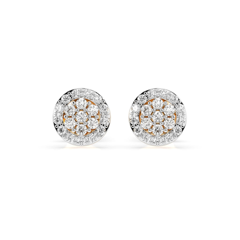 Illusion Earring (Round), 0.16 ct — 102-10072