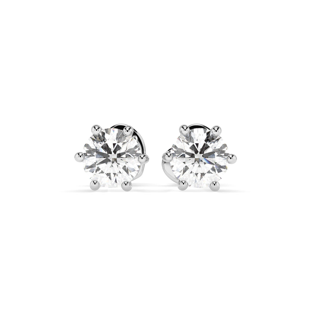 Solitaire Butterfly Earring (Round), 0.6 ct — 102-10027(4.2)