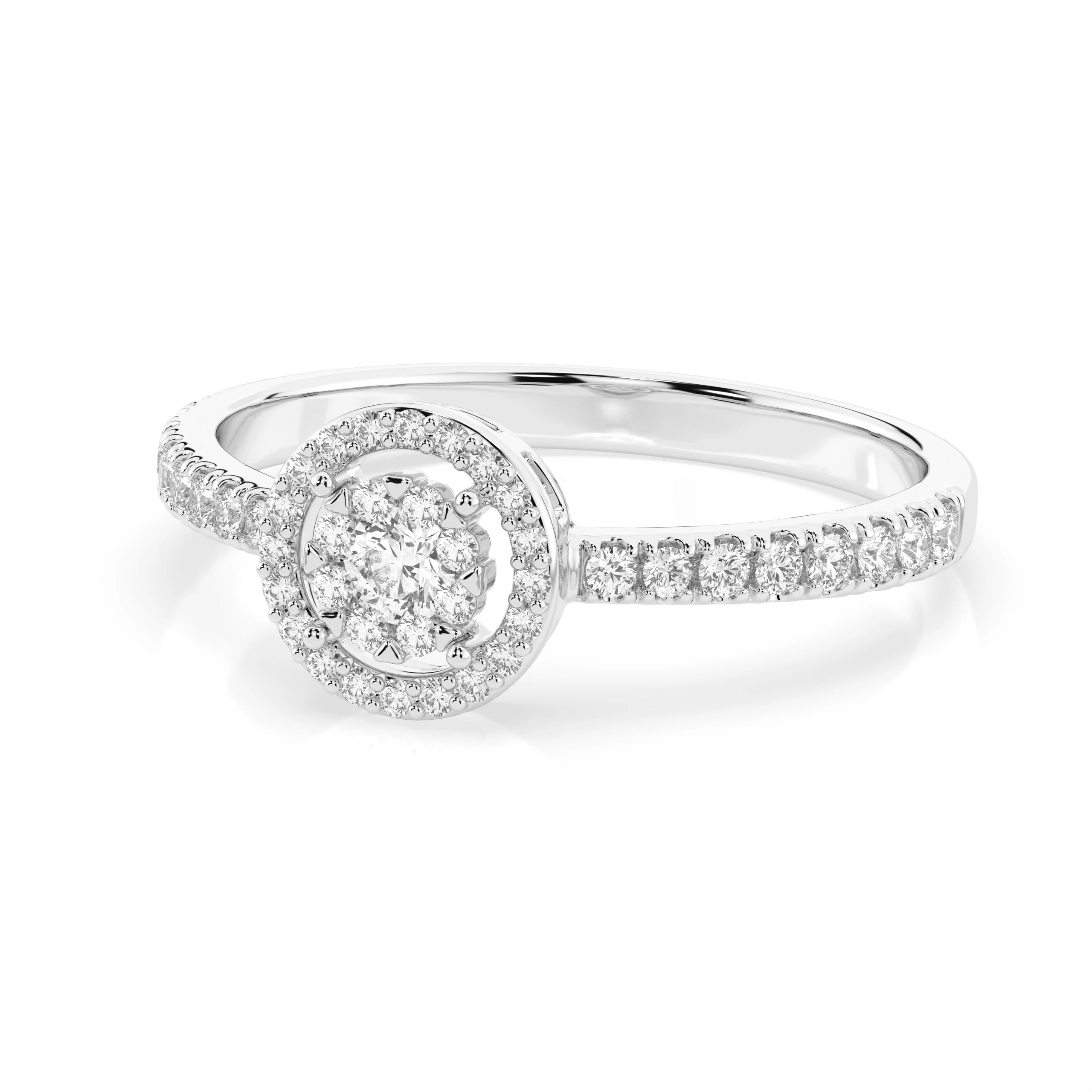Illusion Ring (Round), 0.06 ct — 101-10018(2.5)