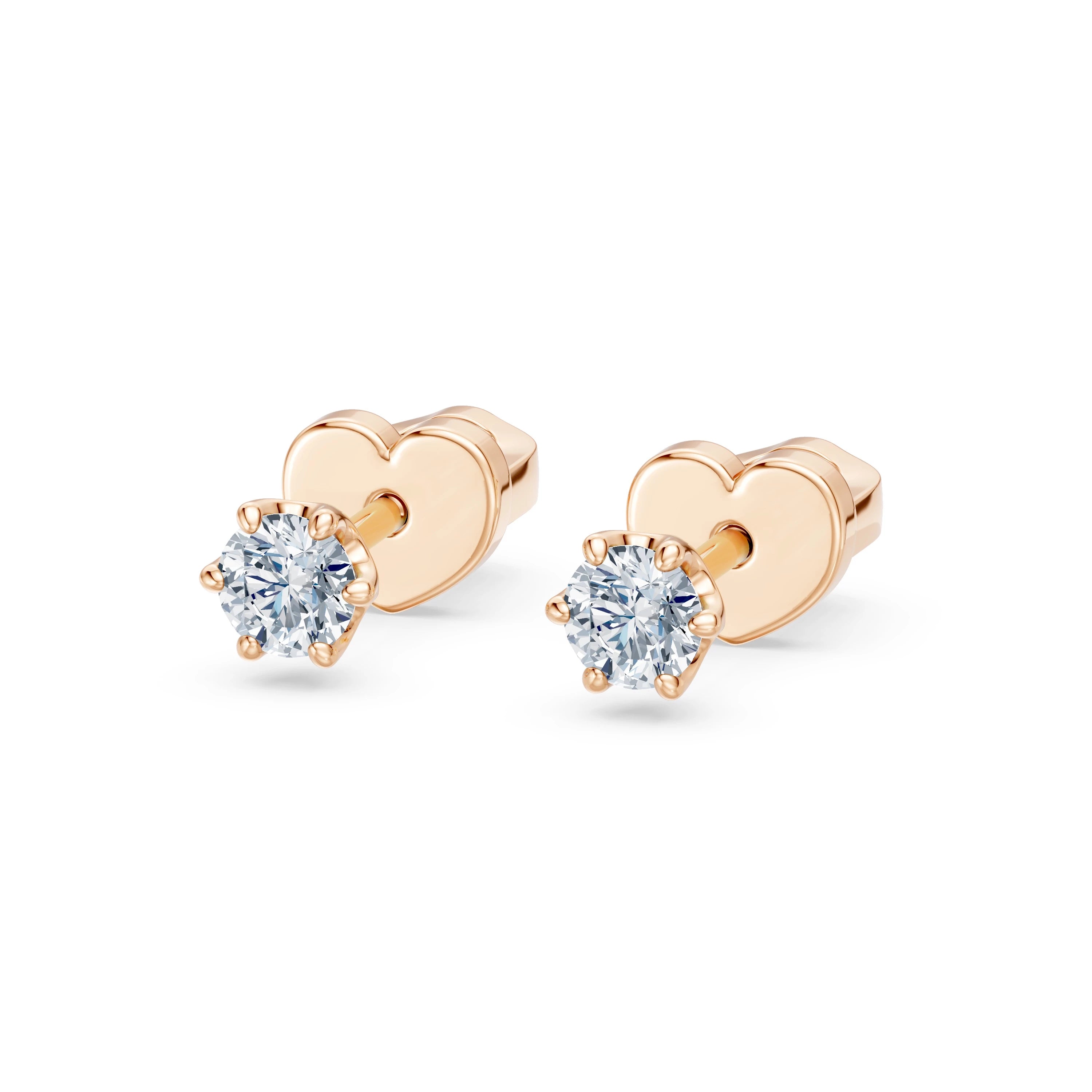 Solitaire Butterfly Earring, 0.2 ct — 102-10040/1(3.0)