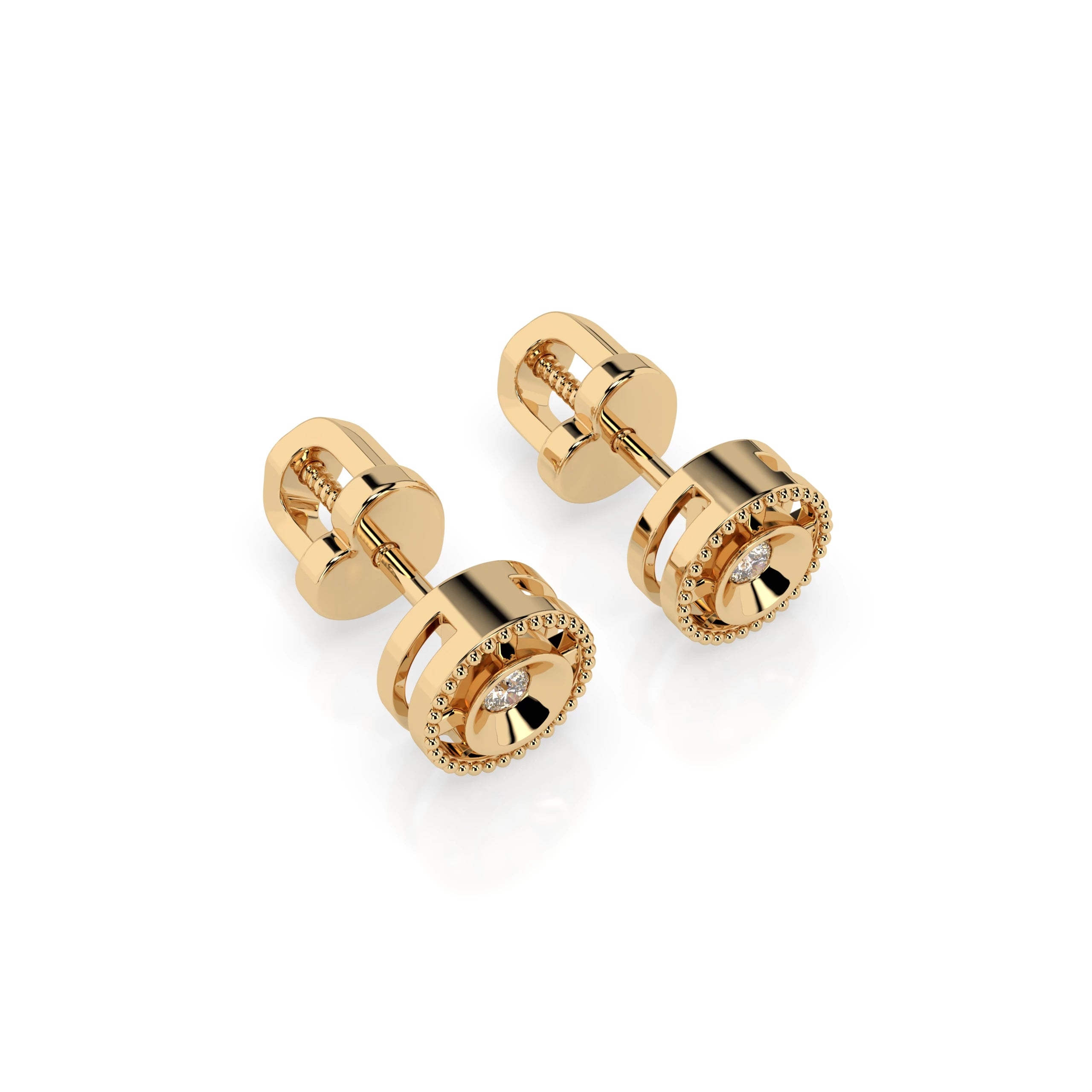 Minimalism Earring (Round), 0.04 ct — 102-10052