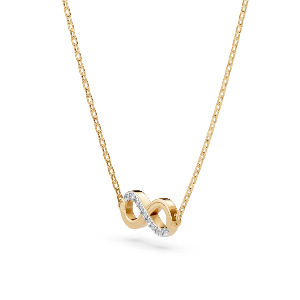 Minimalism Necklace (Round), 0.05 ct — 104-10072