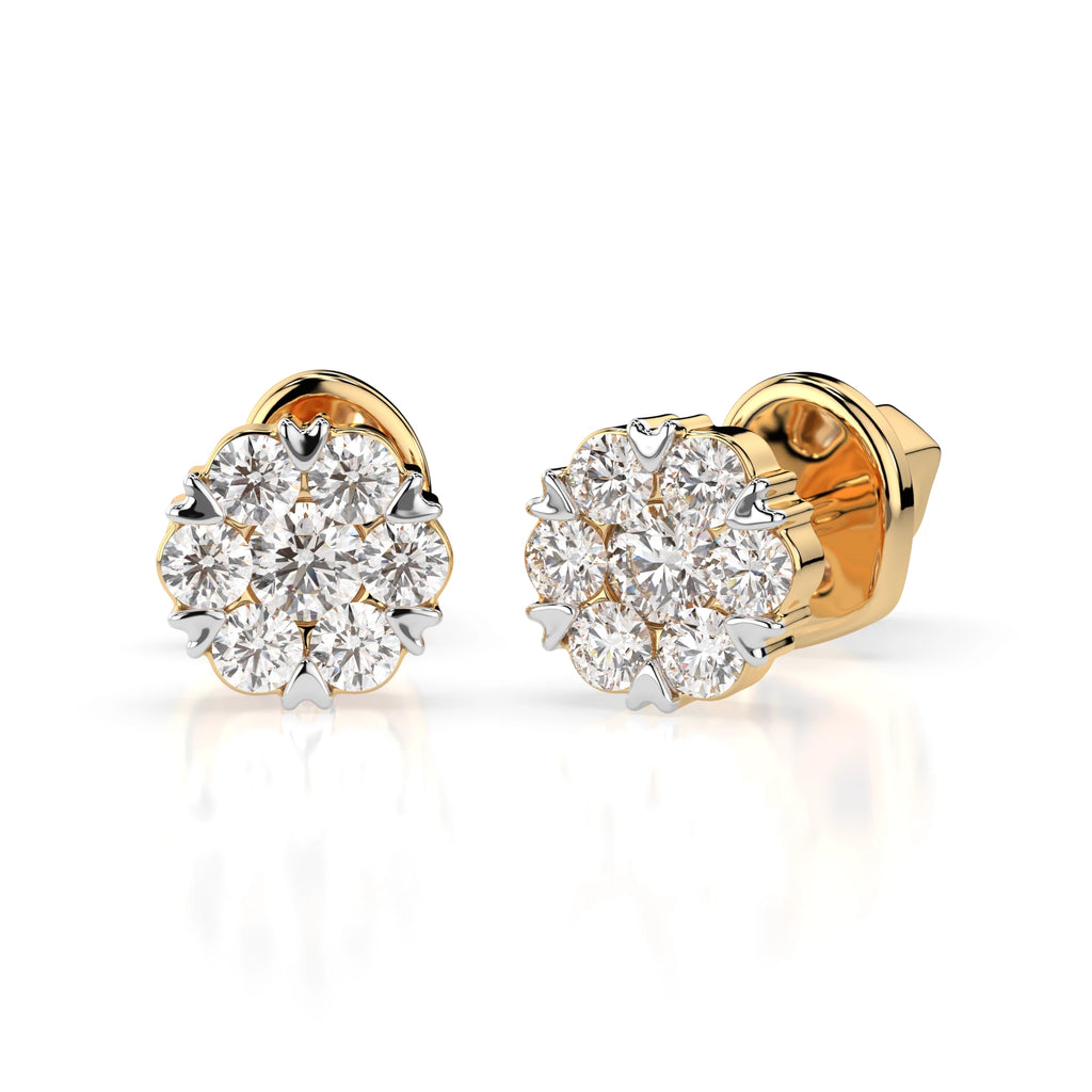 Illusion Earring (Round), 0.03 ct — 102-10015(2.0)