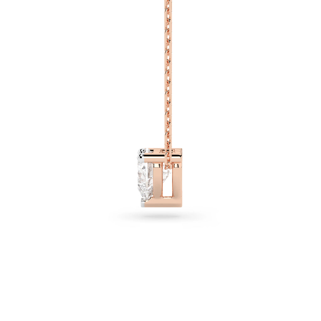 Solitaire Necklace (Heart), 0.3 ct — 104-10066(0.30)HRT