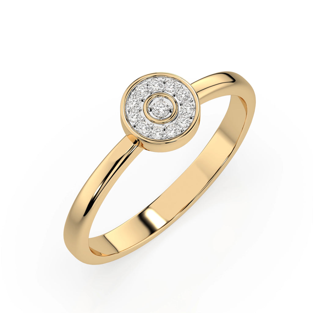 Illusion Ring (Round), 0.07 ct — 101-10075