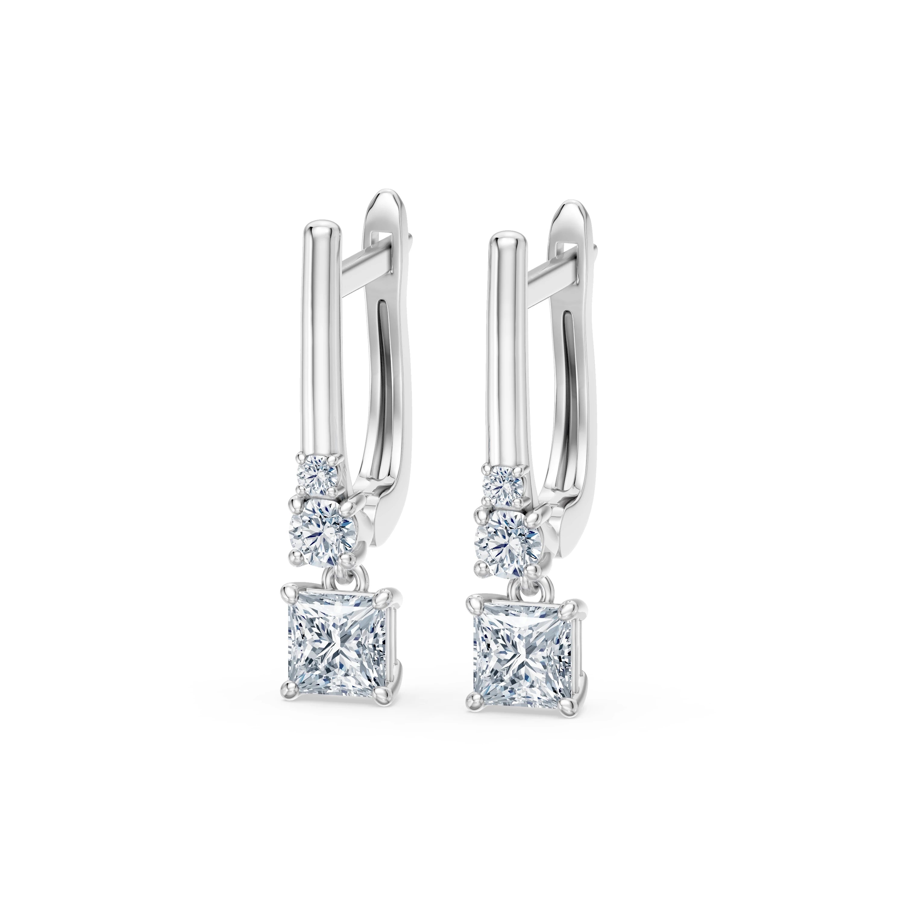 Solitaire Eternity Earring, 0.8 ct — 102-10143(0.40)PR