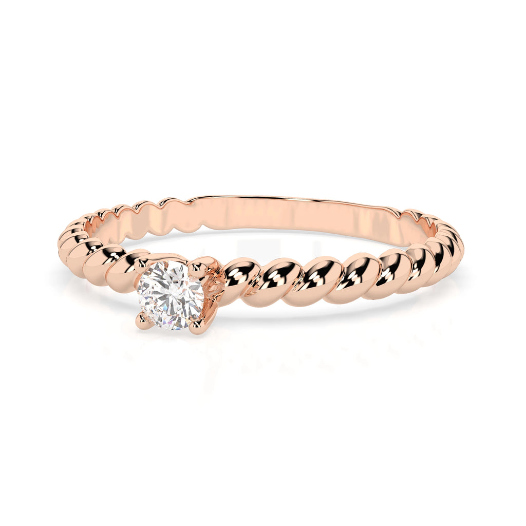 Solitaire Ring (Round), 0.06 ct — 101-10038(2.5)