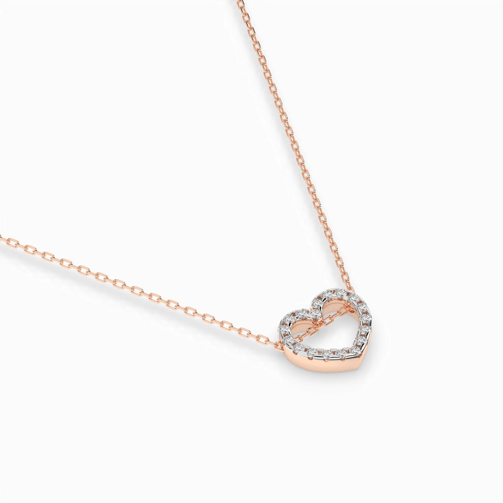 Minimalism Necklace (Round), 0.09 ct — 104-10051