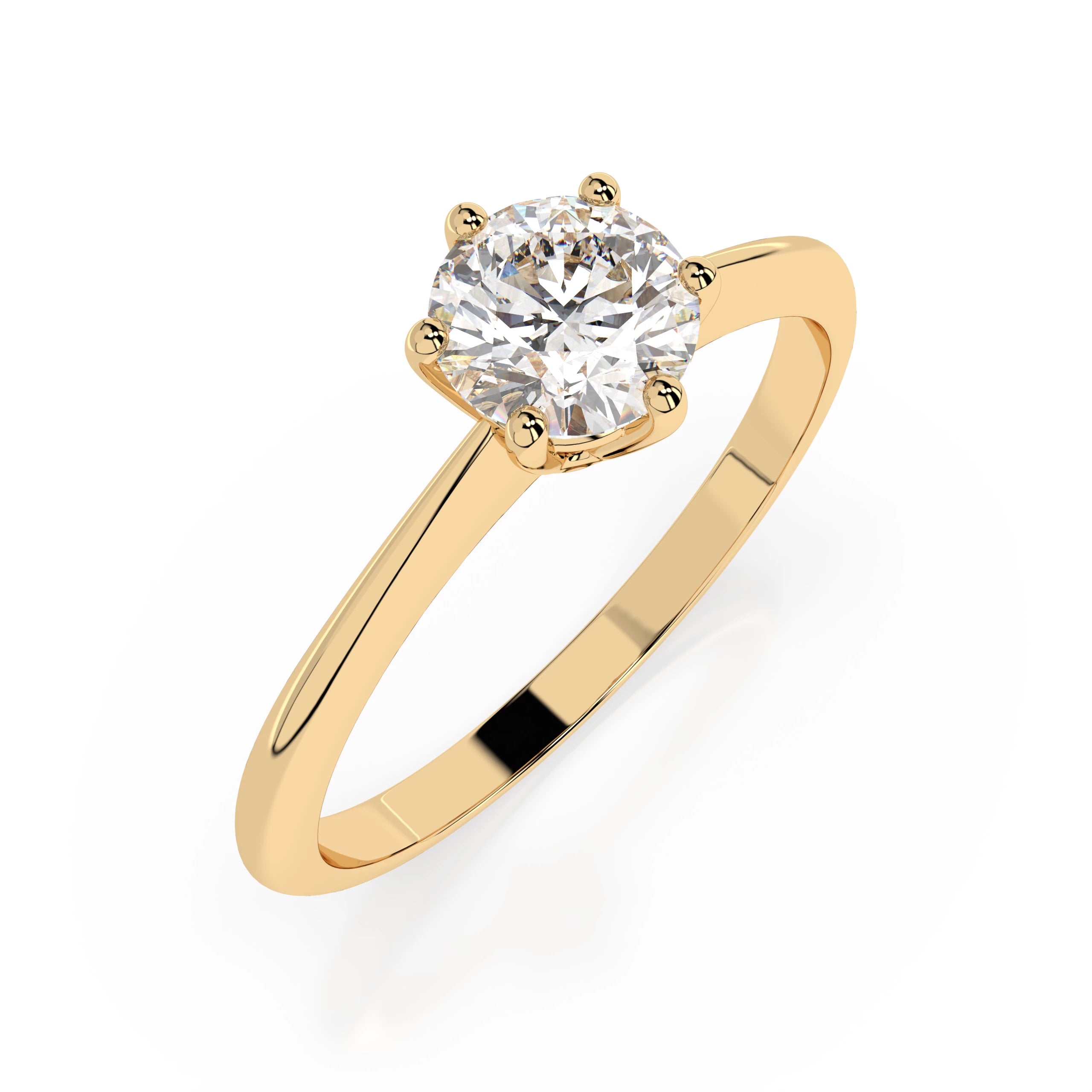 Solitaire Ring (Round), 0.5 ct — 101-10027(5.1)