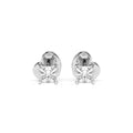 Solitaire Butterfly Earring (Princess), 0.2 ct — 102-10113(2.5)PR