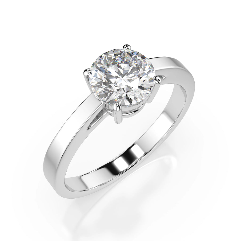 Solitaire Ring (Round), 1.0 ct — 101-10012/1(6.5)